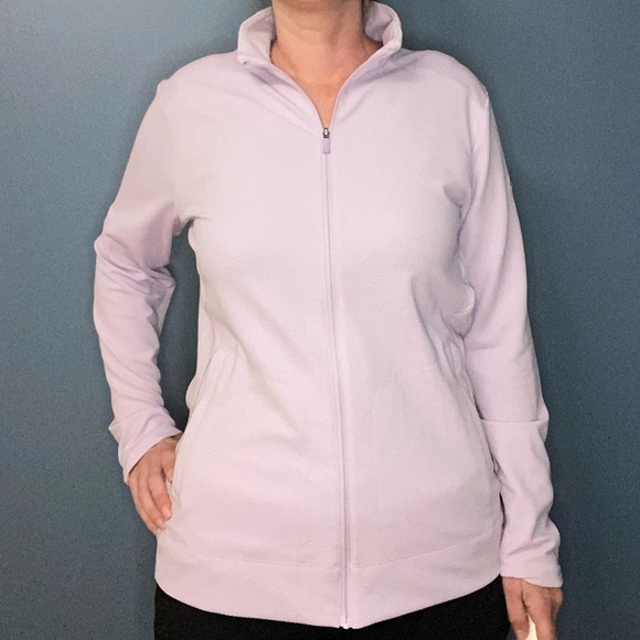 Nike Dri Fit lavender full‎ zip Jacket sz medium - Picture 7 of 7
